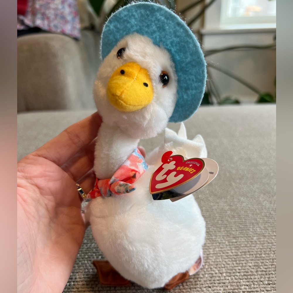 Ty Beanie Baby Beatrix Potter Puddle Duck